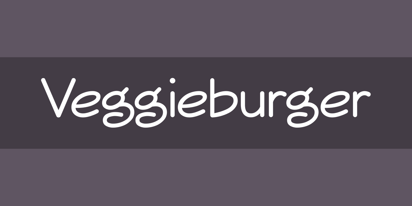 Ejemplo de fuente Veggieburger Bold
